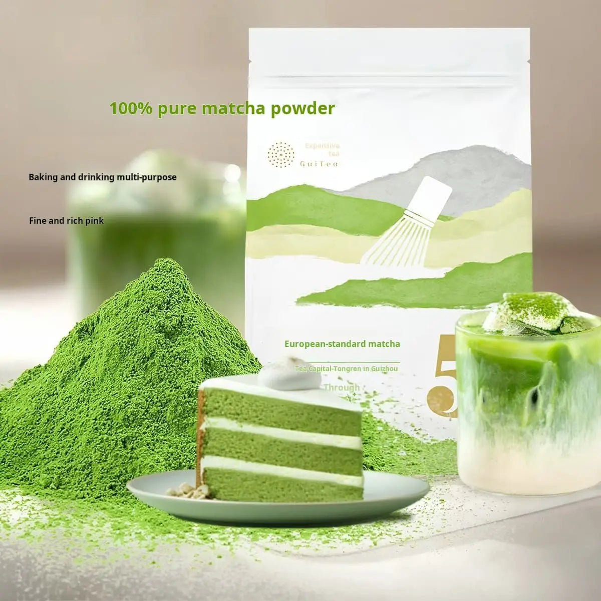 Pure Zen | Organic Artisan Matcha Green Tea Powder (60g / 2.1 oz) - Premium European Standard, Rich Umami & Smooth Finish